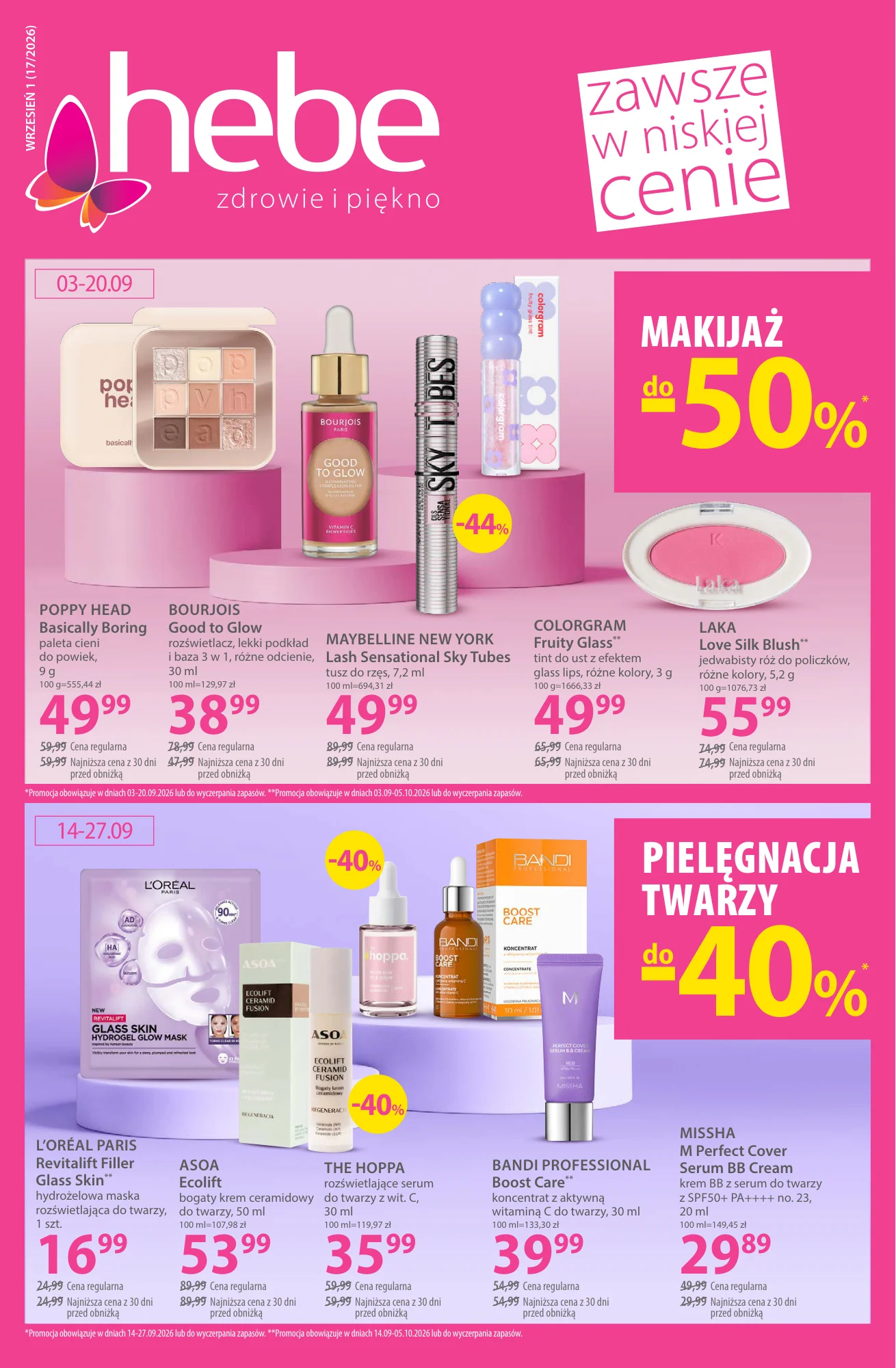 Gazetka promocyjna Hebe str. 1