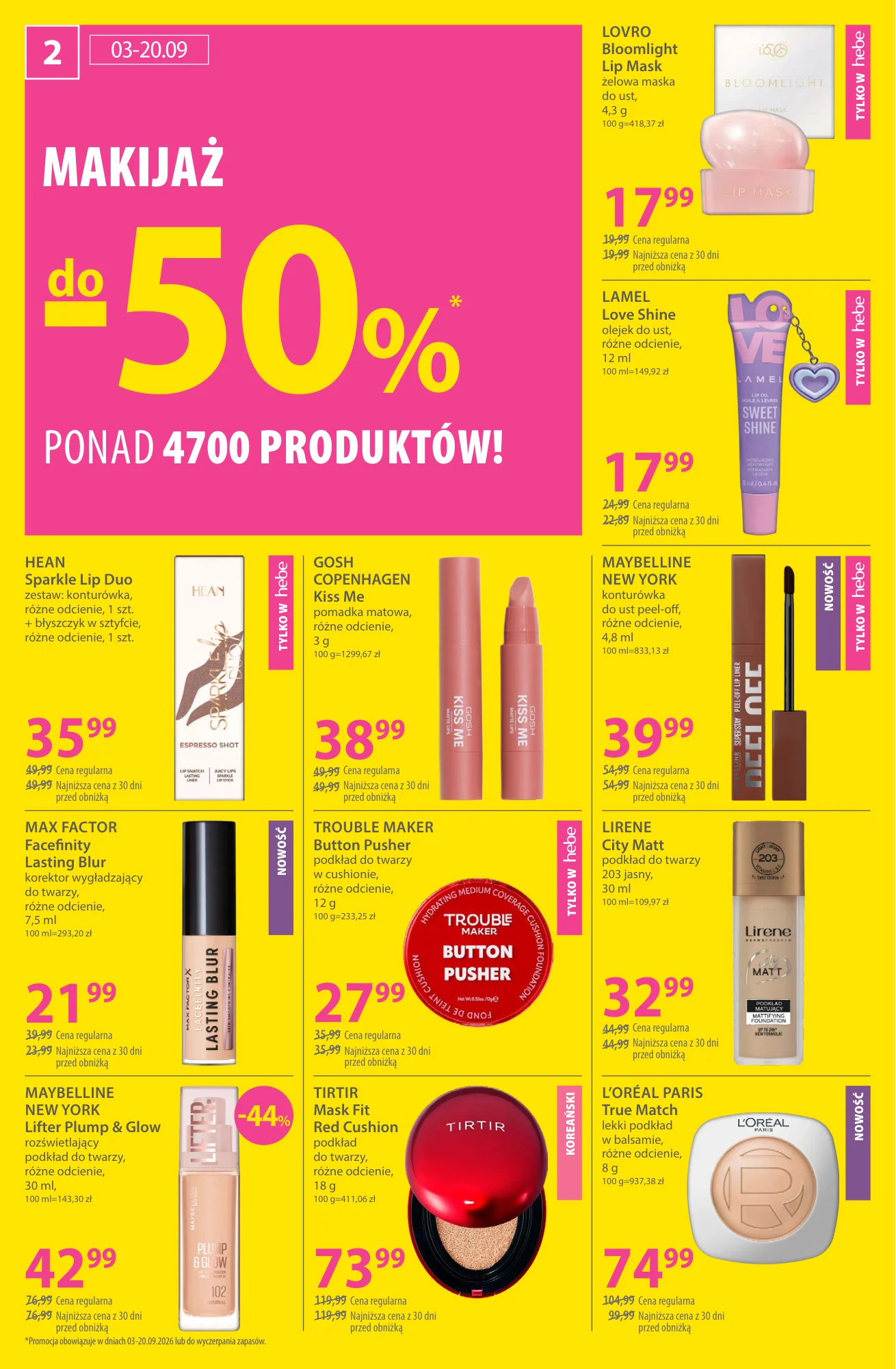 Gazetka promocyjna Hebe str. 2