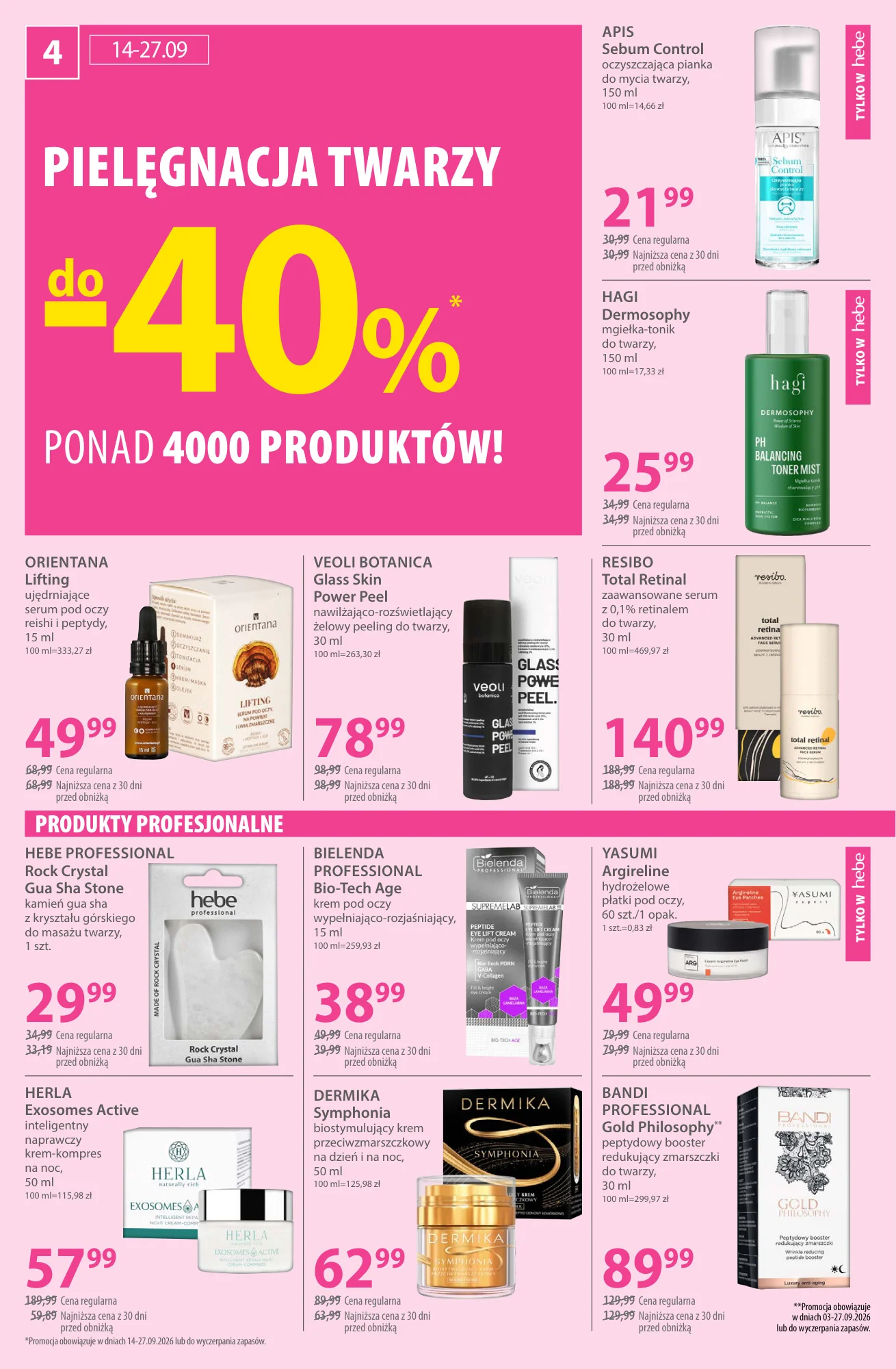 Gazetka promocyjna Hebe str. 4