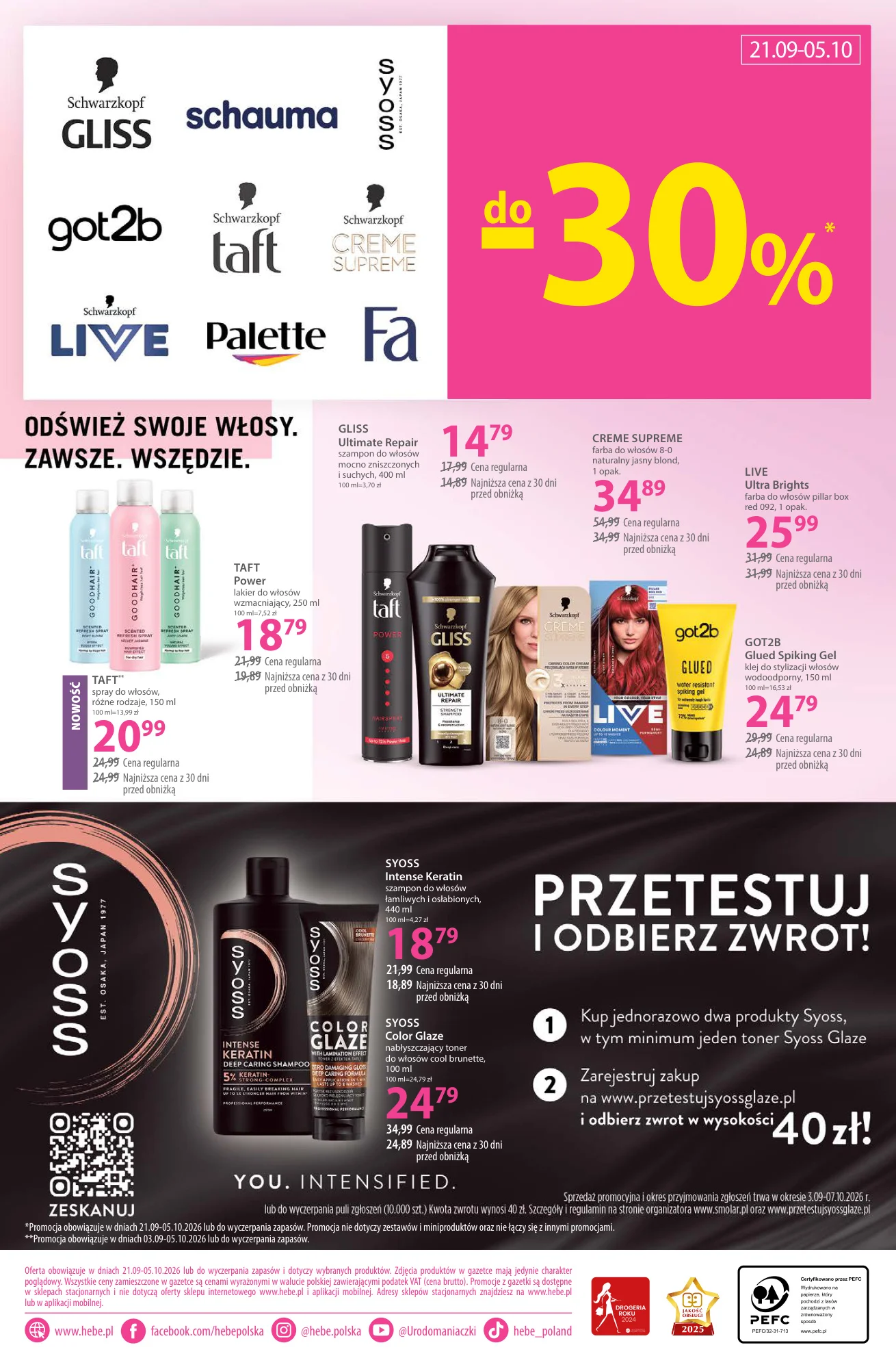 Gazetka promocyjna Hebe str. 20