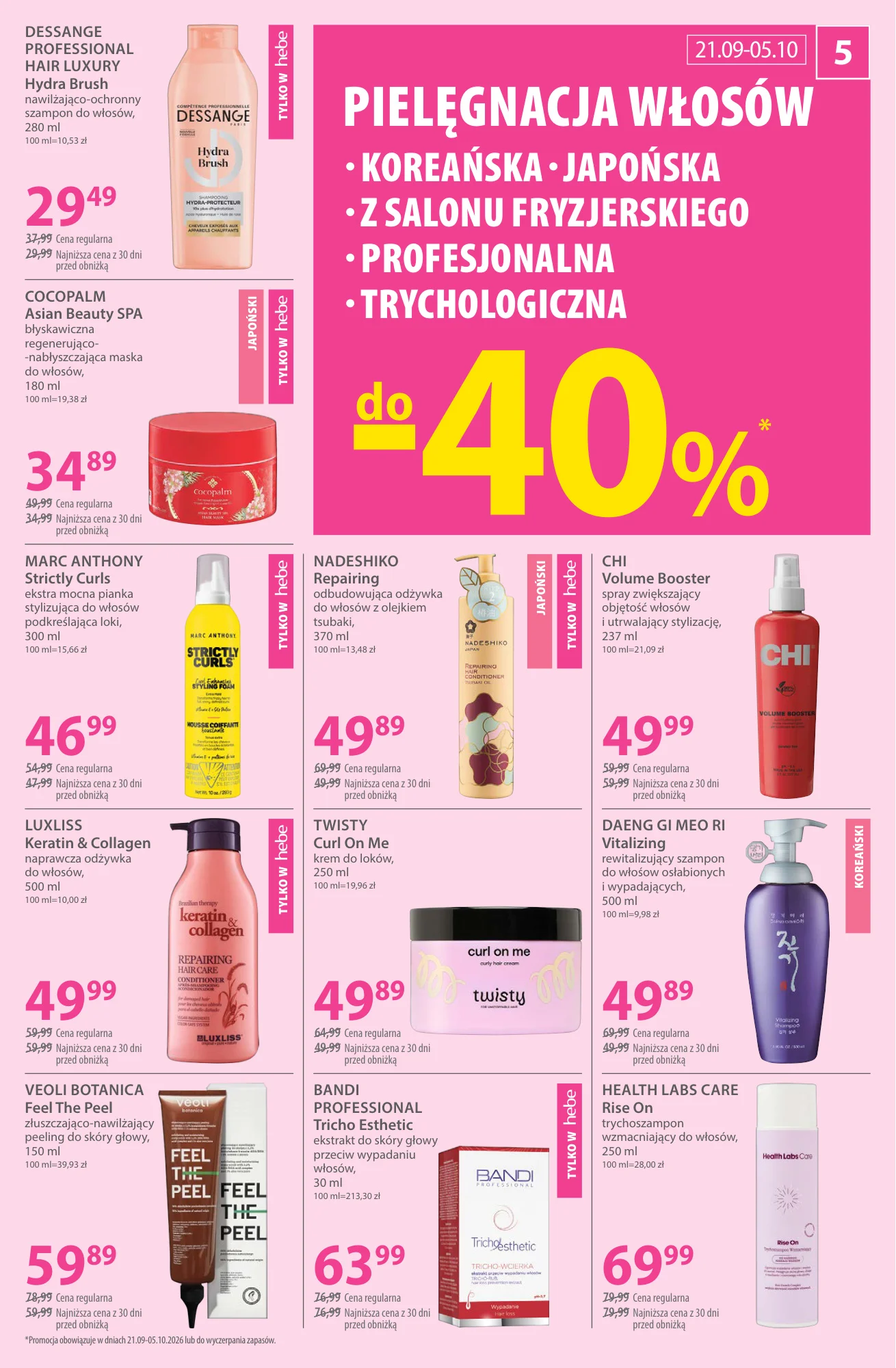 Gazetka promocyjna Hebe str. 5
