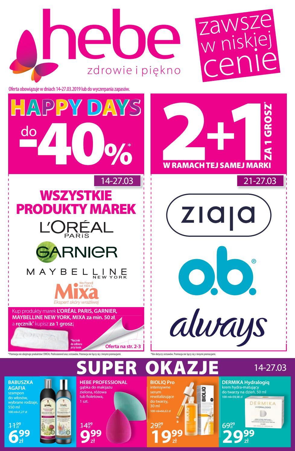 Gazetka promocyjna Hebe str. 1