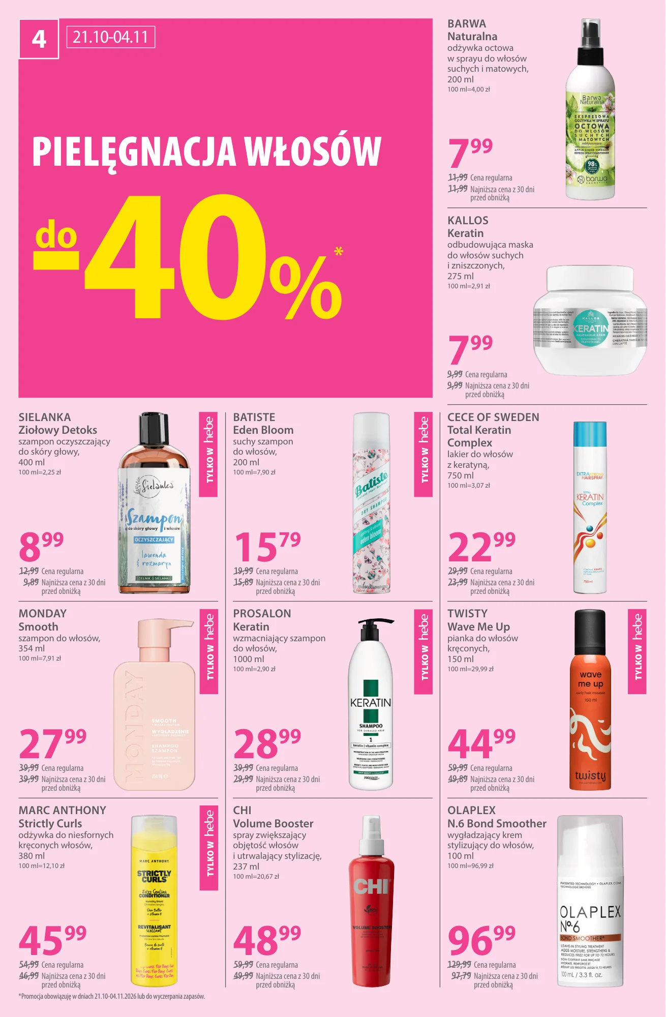 Gazetka promocyjna Hebe str. 4