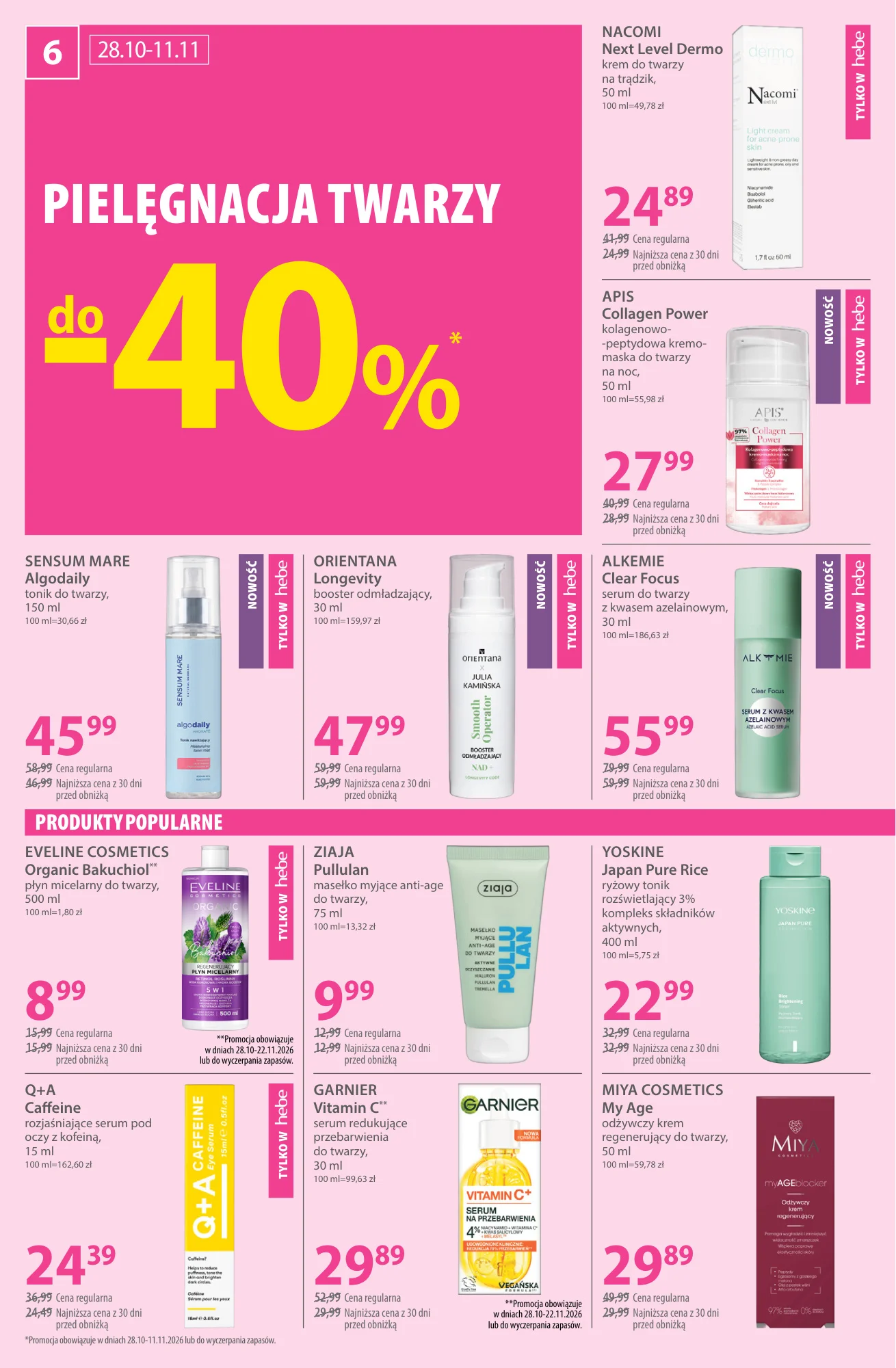 Gazetka promocyjna Hebe str. 6
