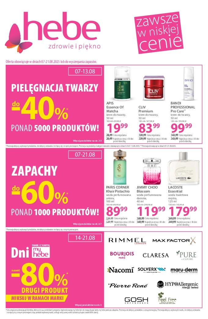 Gazetka promocyjna Hebe str. 1