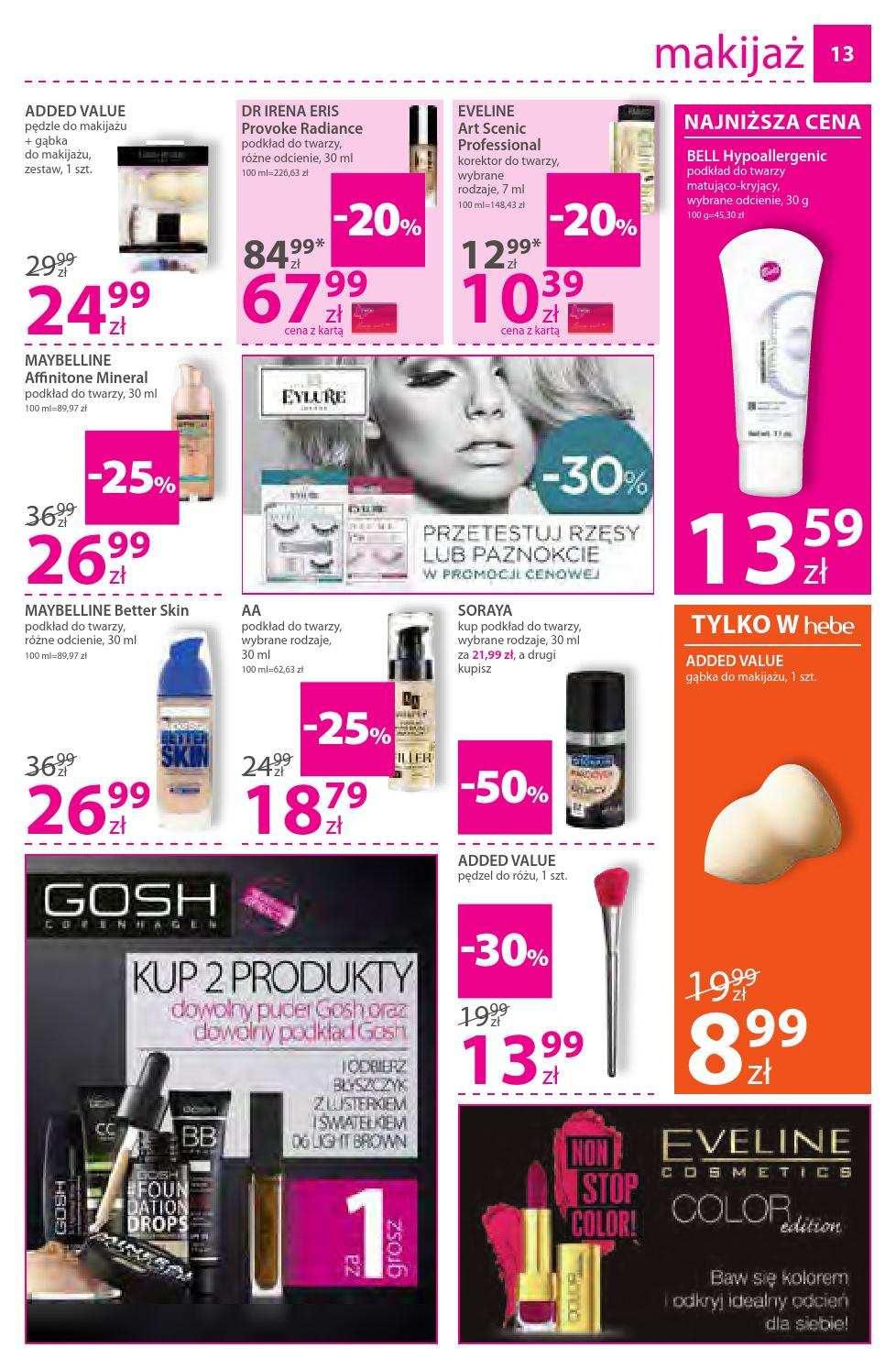 Gazetka promocyjna Hebe str. 13
