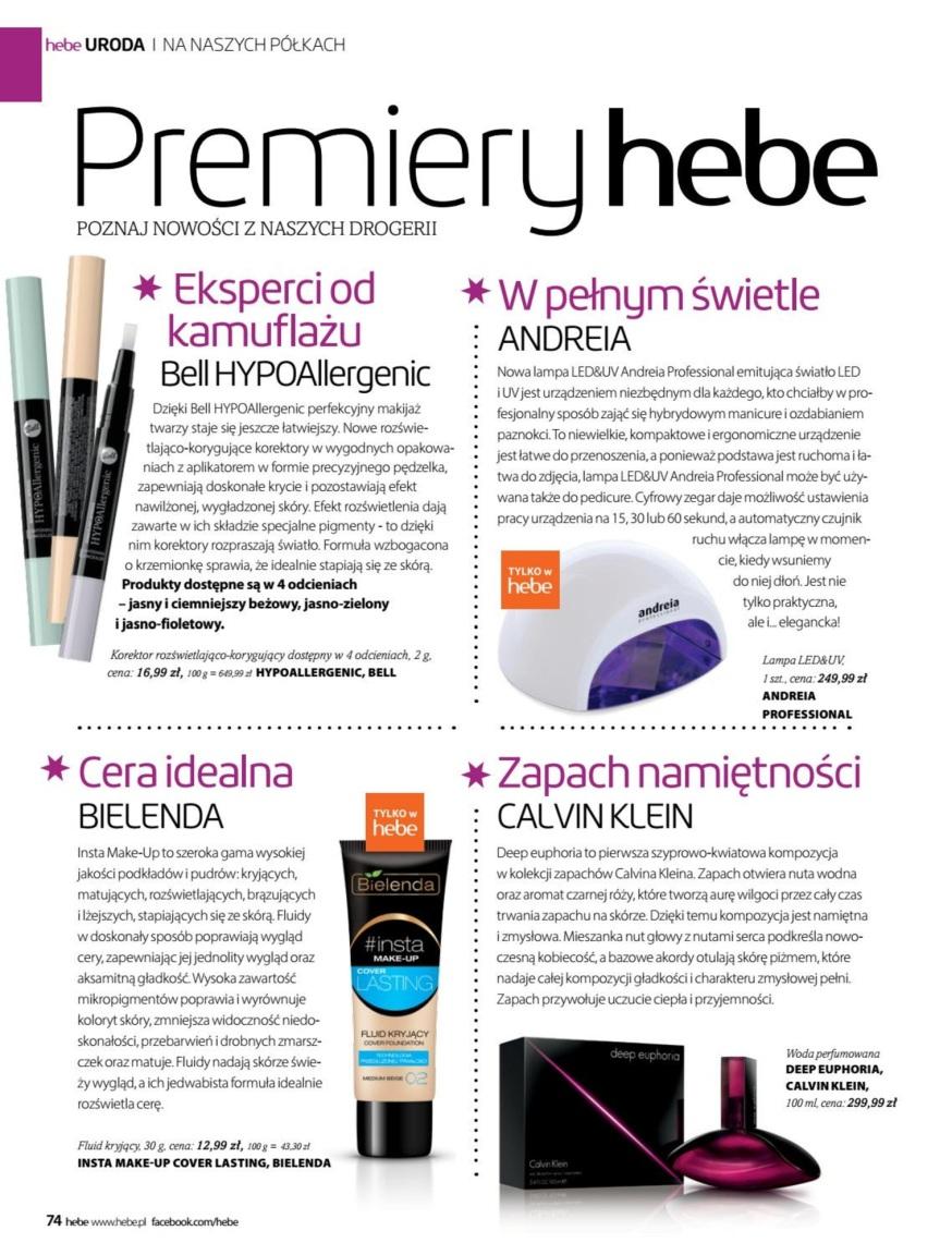 Gazetka promocyjna Hebe str. 74