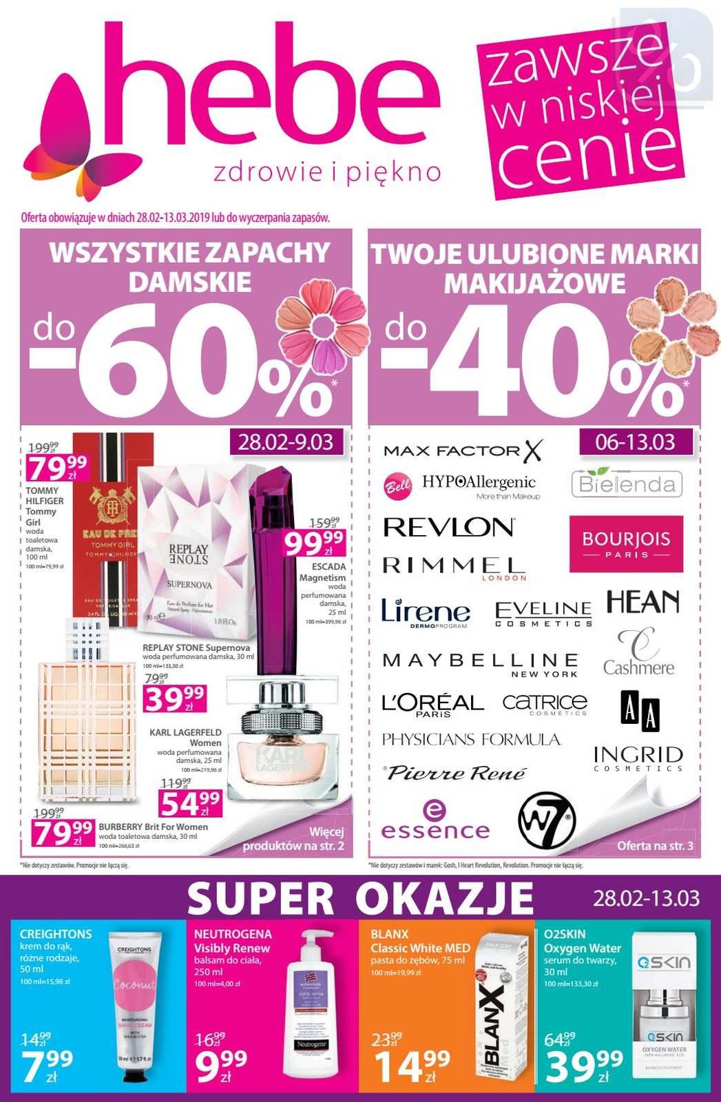 Gazetka promocyjna Hebe str. 1