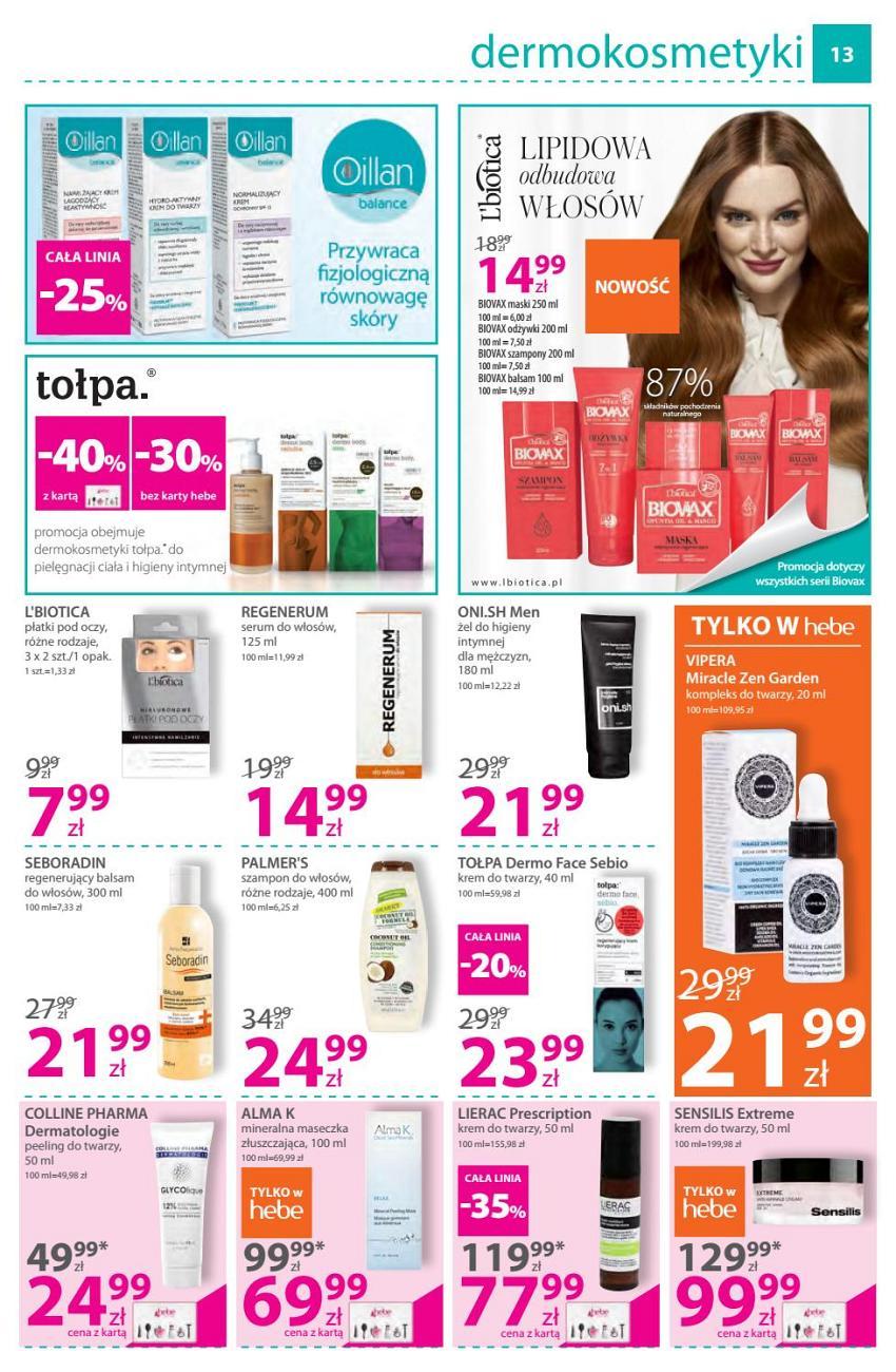 Gazetka promocyjna Hebe str. 13