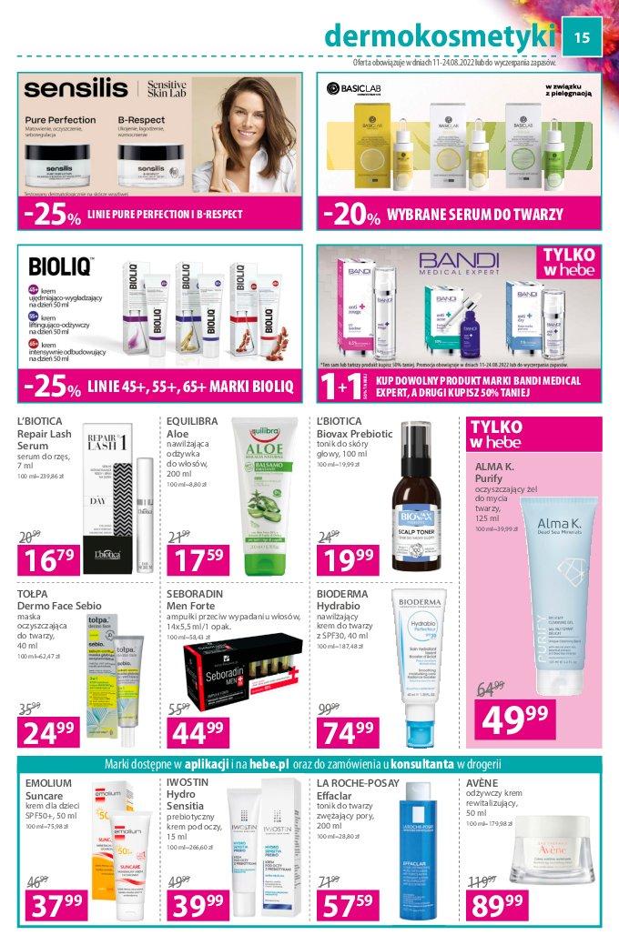 Gazetka promocyjna Hebe str. 15