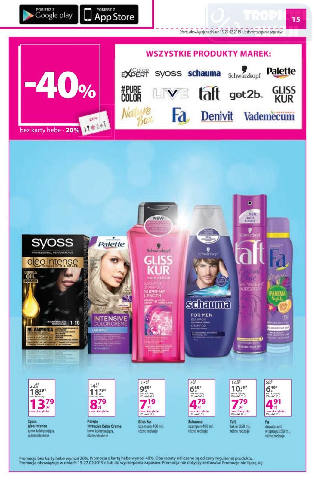 Gazetka promocyjna Hebe str. 15