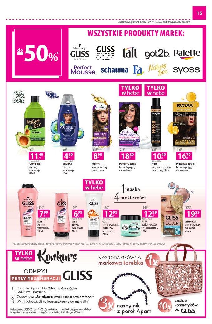 Gazetka promocyjna Hebe str. 15