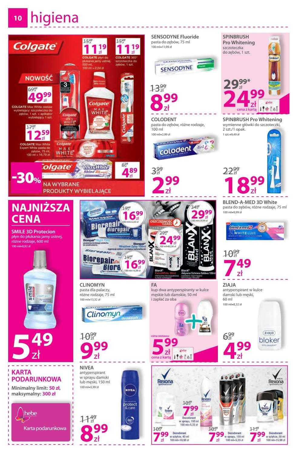 Gazetka promocyjna Hebe str. 10