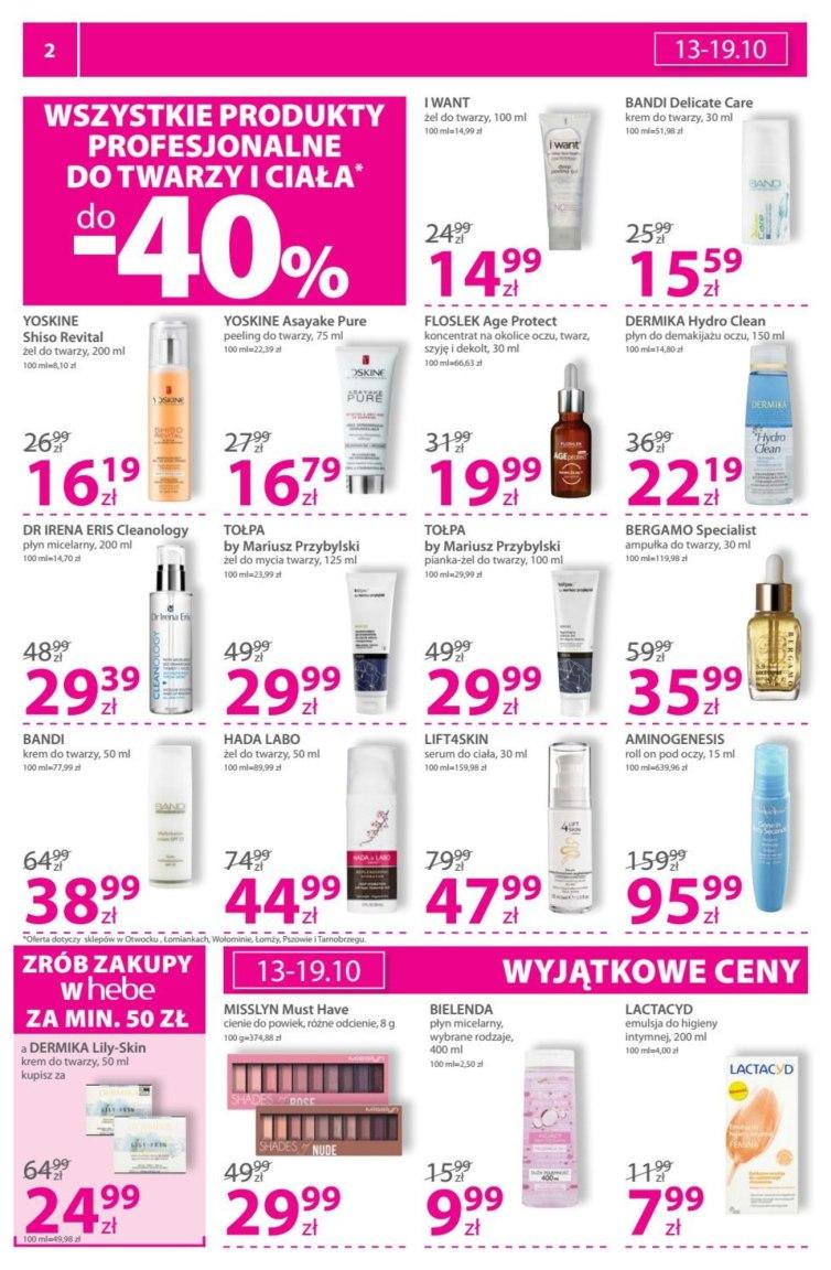 Gazetka promocyjna Hebe str. 2