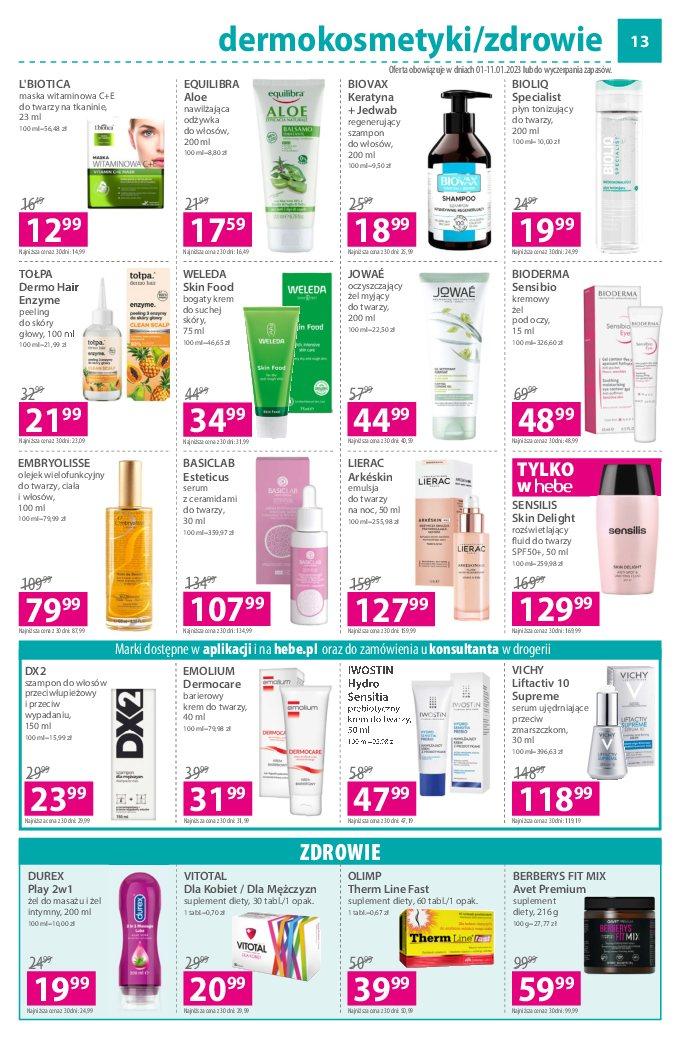 Gazetka promocyjna Hebe str. 13
