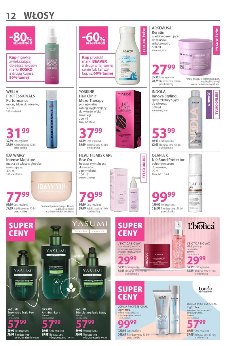 Gazetka promocyjna Hebe str. 12