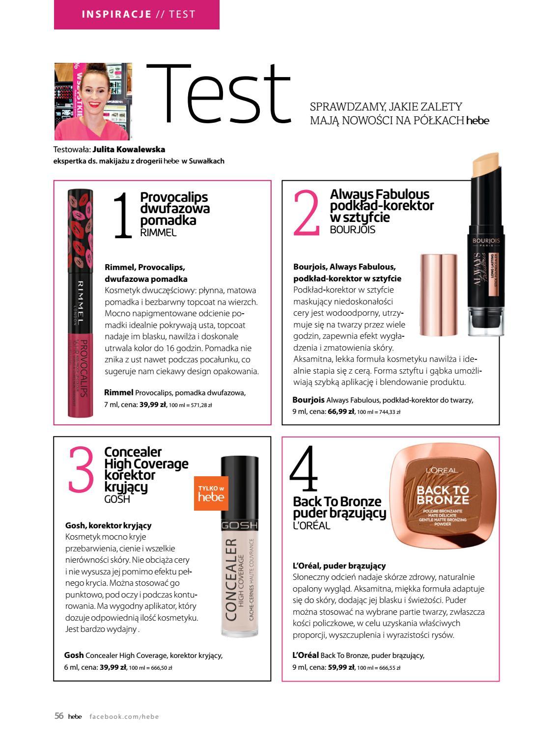 Gazetka promocyjna Hebe str. 56