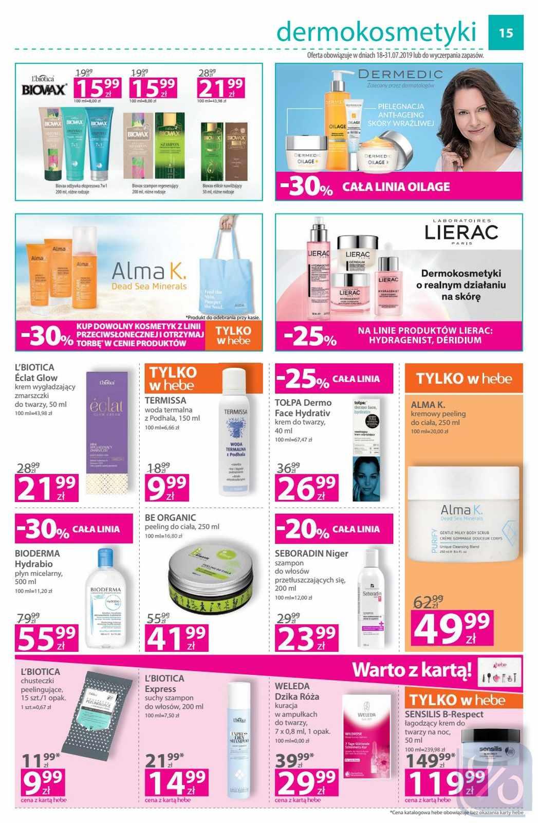 Gazetka promocyjna Hebe str. 15