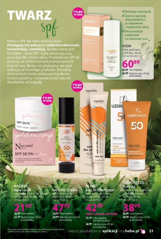 Gazetka promocyjna Hebe str. 21