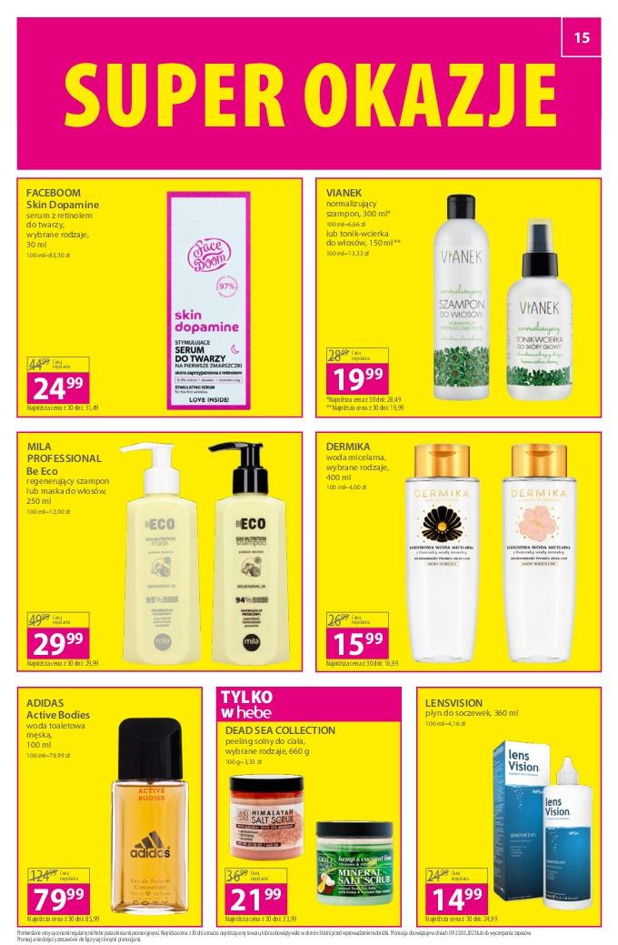 Gazetka promocyjna Hebe str. 15