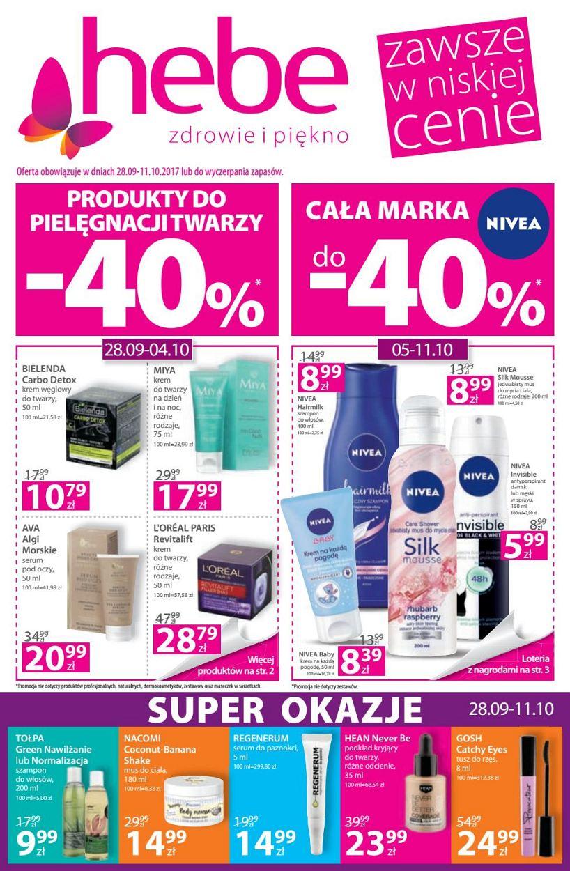 Gazetka promocyjna Hebe str. 1