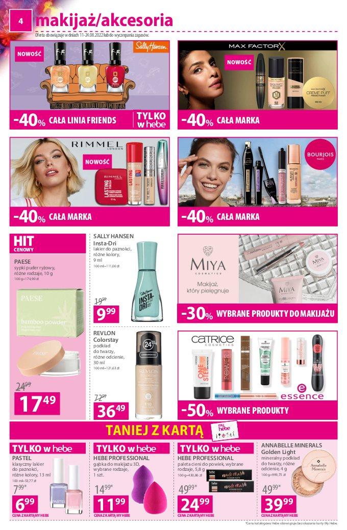 Gazetka promocyjna Hebe str. 4