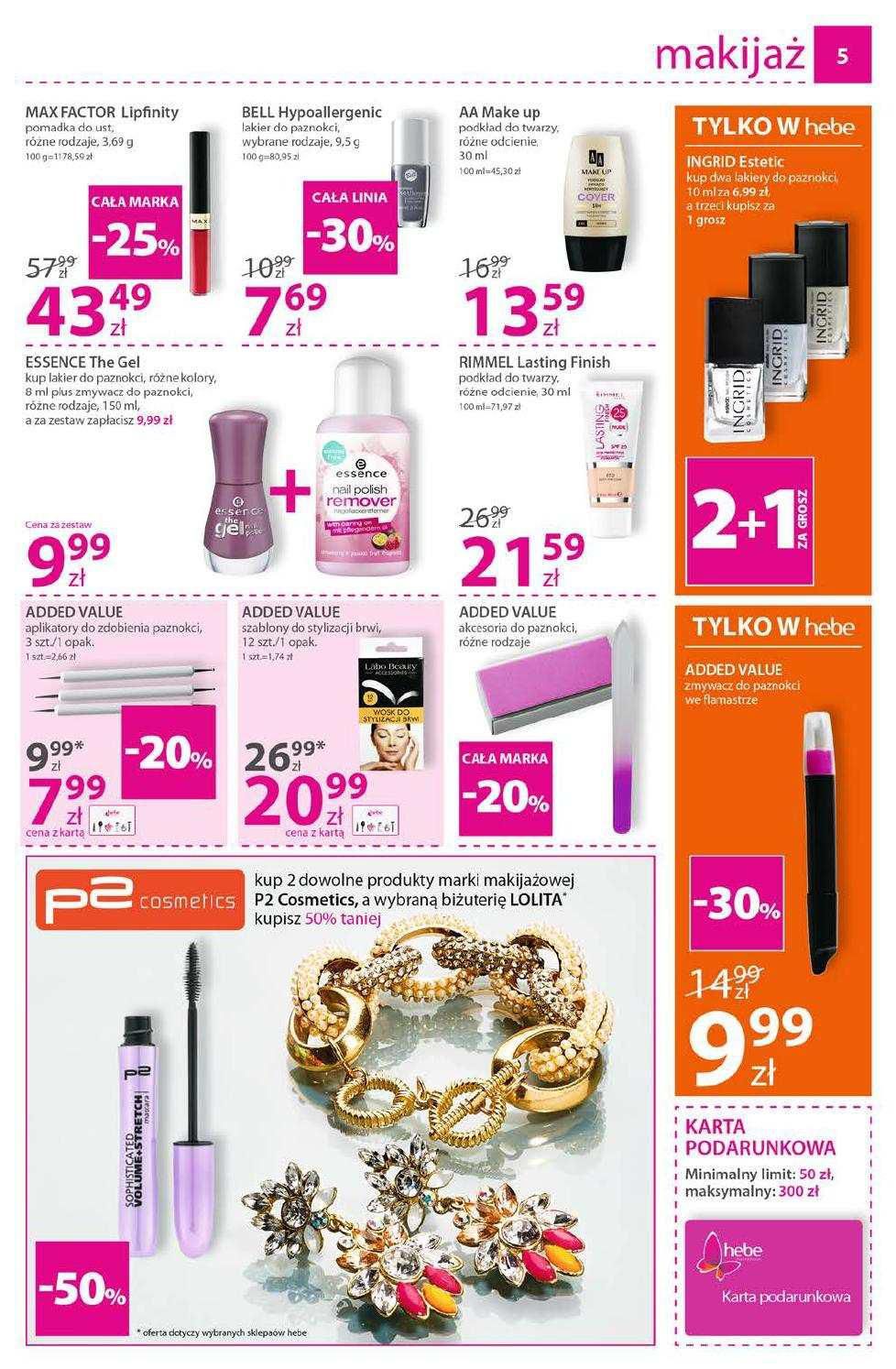 Gazetka promocyjna Hebe str. 5