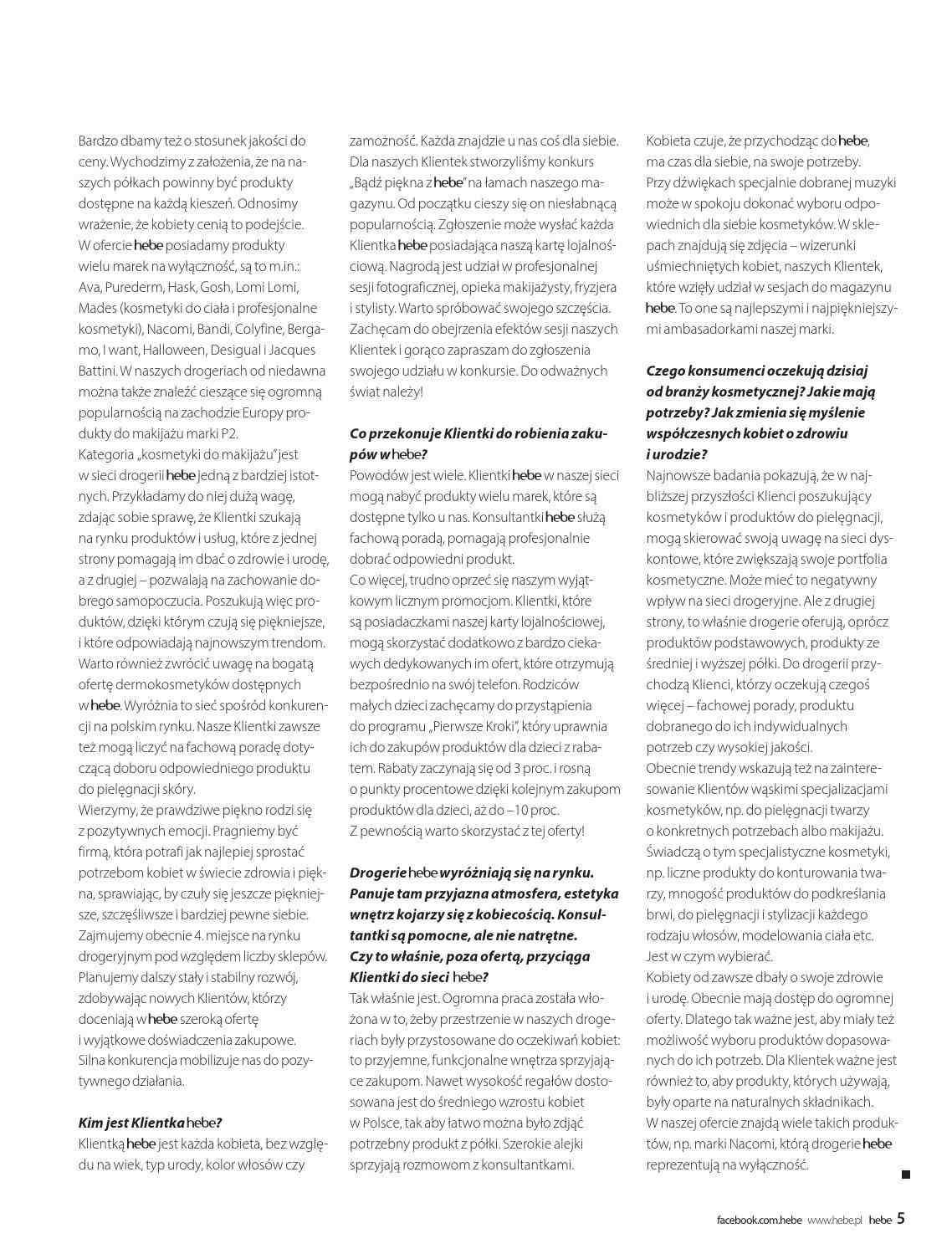 Gazetka promocyjna Hebe str. 5