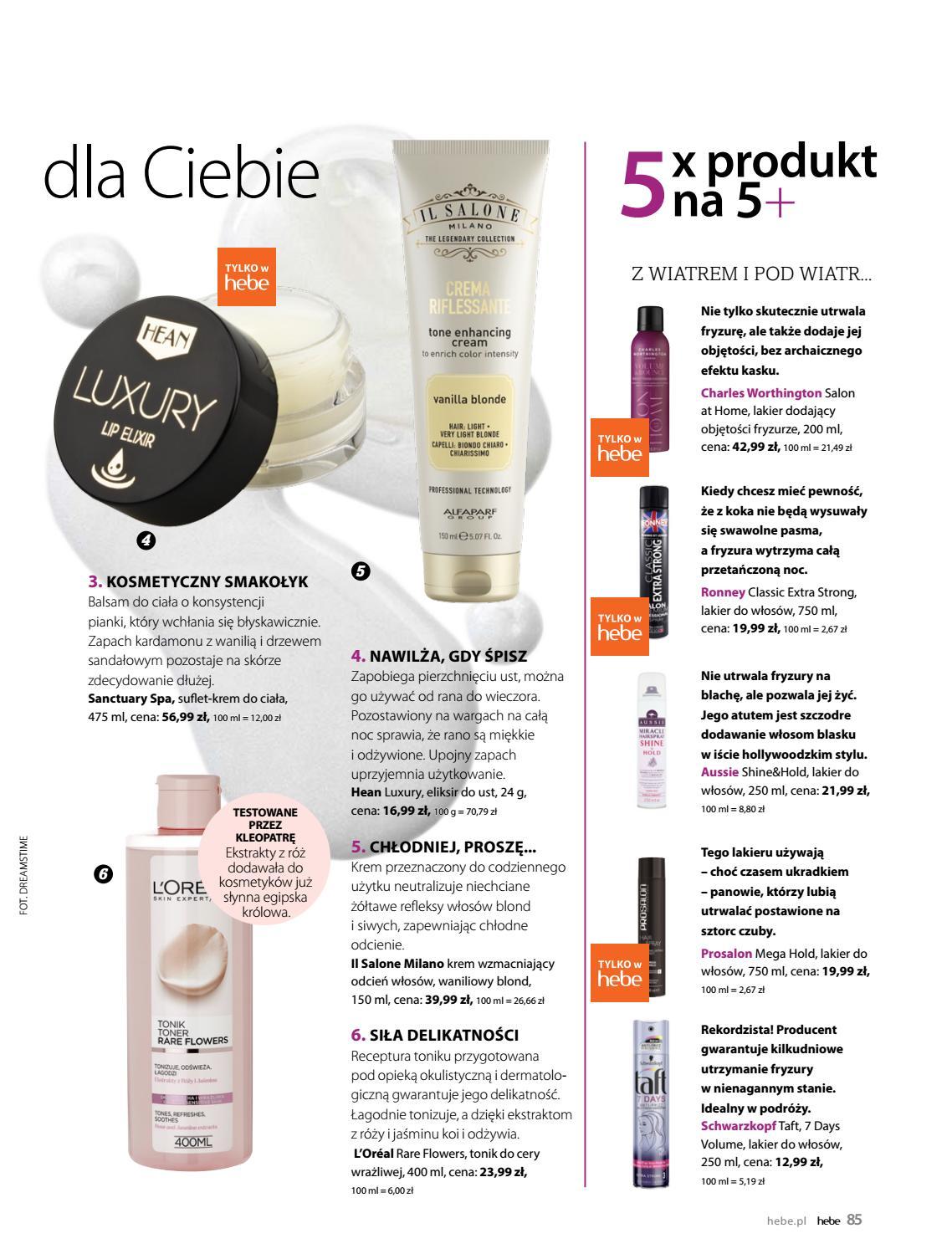 Gazetka promocyjna Hebe str. 85