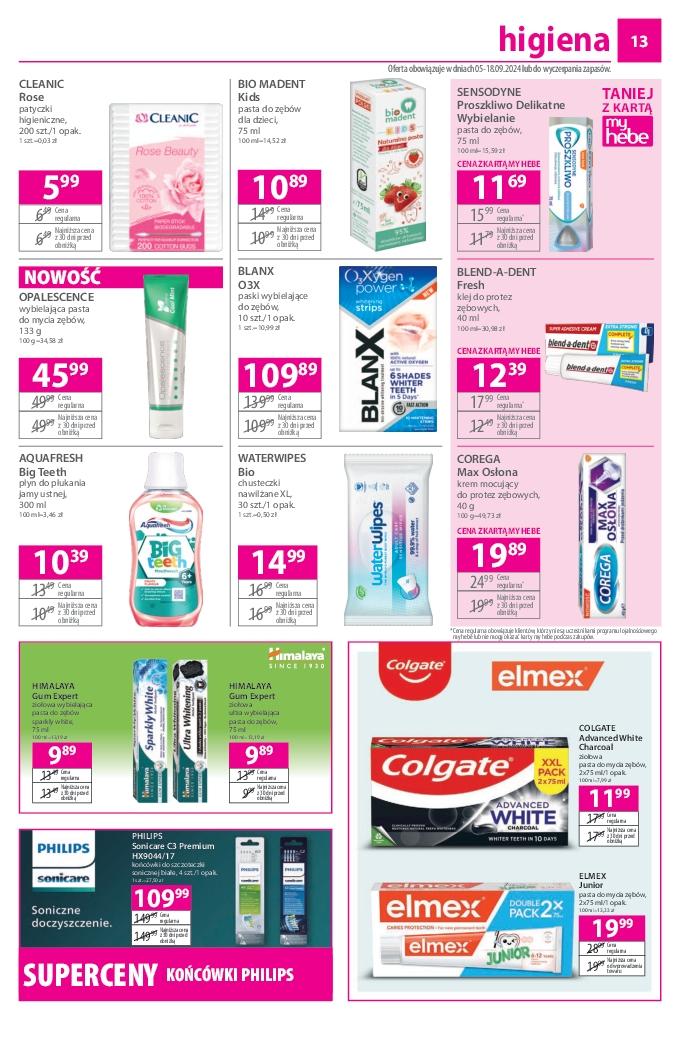 Gazetka promocyjna Hebe str. 13