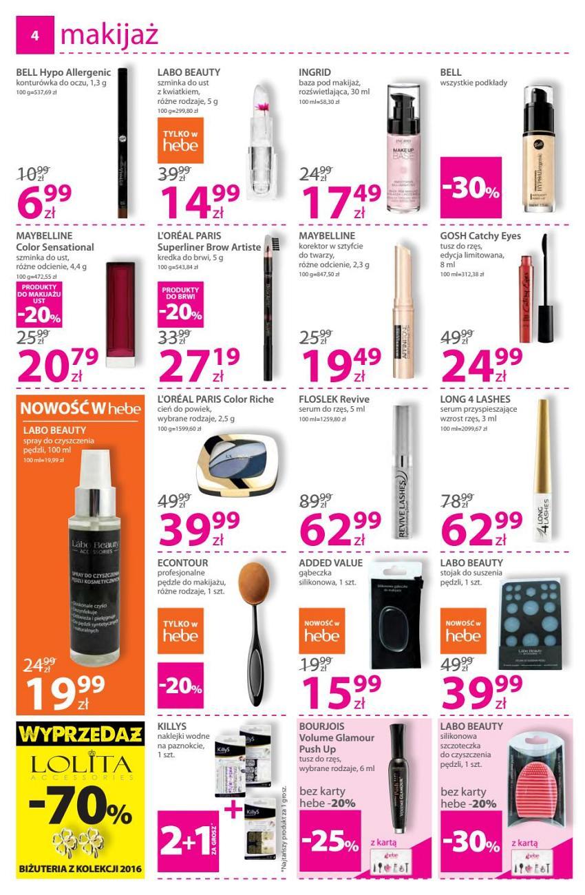 Gazetka promocyjna Hebe str. 4