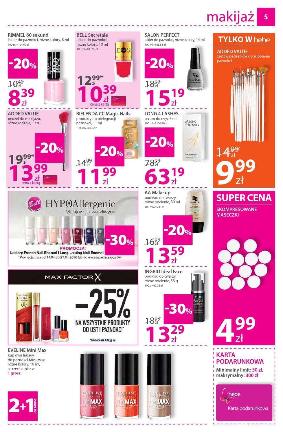 Gazetka promocyjna Hebe str. 5