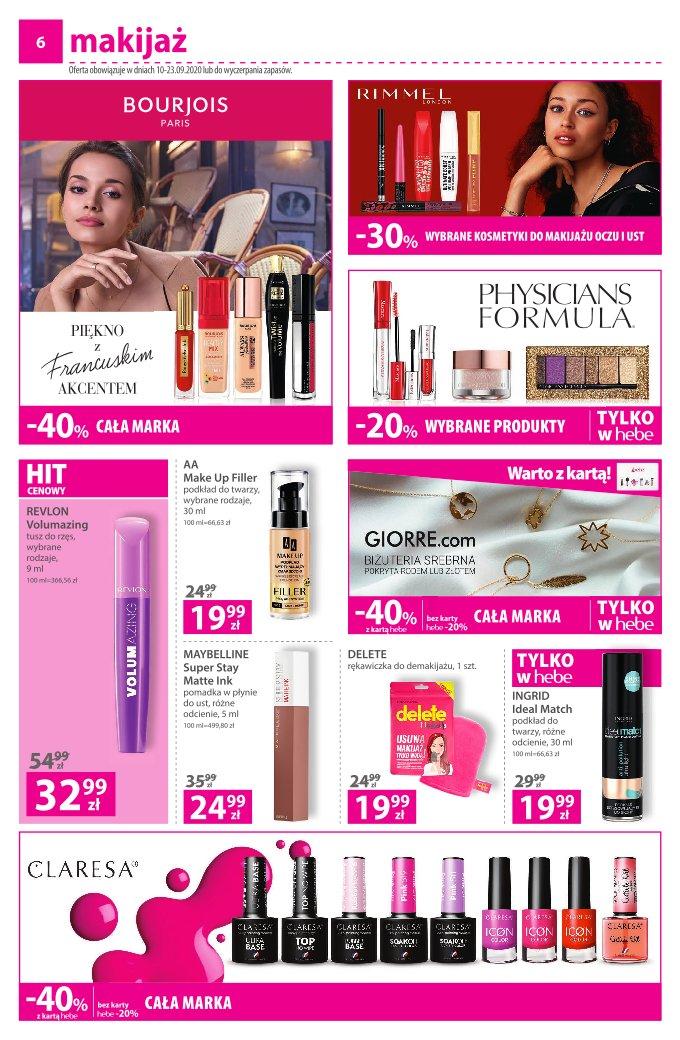 Gazetka promocyjna Hebe str. 6