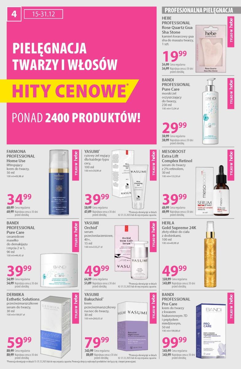 Gazetka promocyjna Hebe str. 4