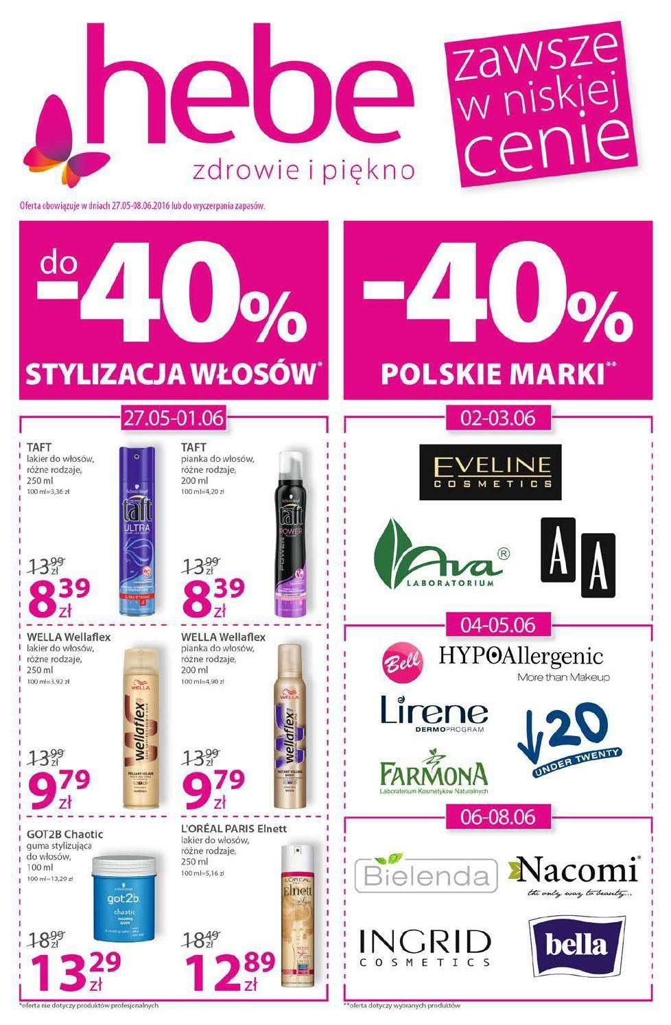 Gazetka promocyjna Hebe str. 1