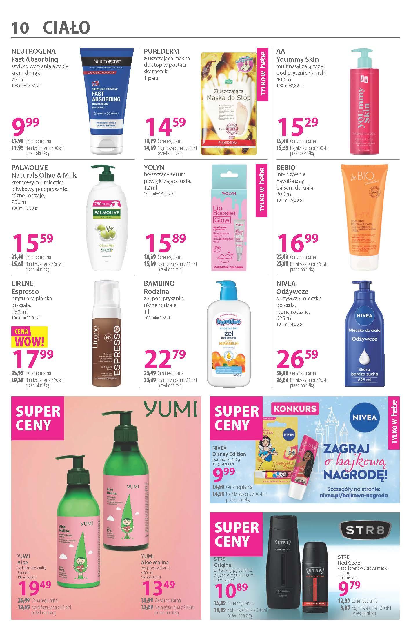 Gazetka promocyjna Hebe str. 10