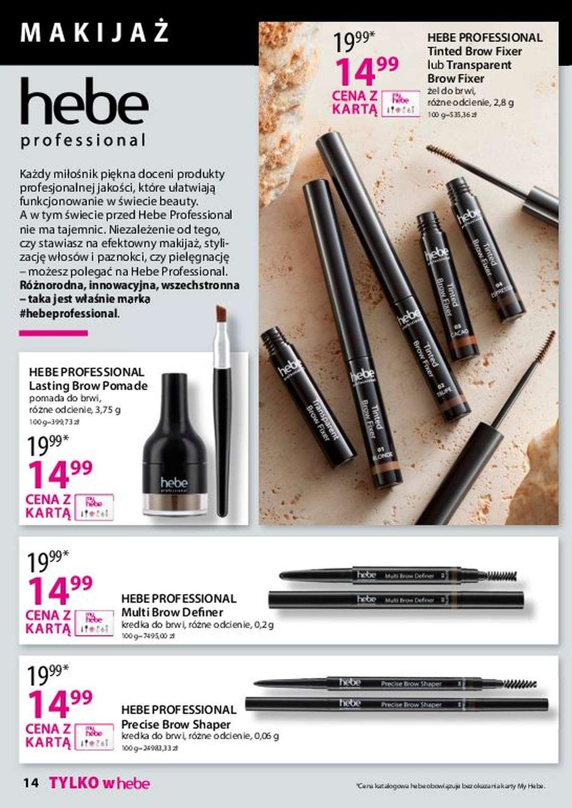 Gazetka promocyjna Hebe str. 14