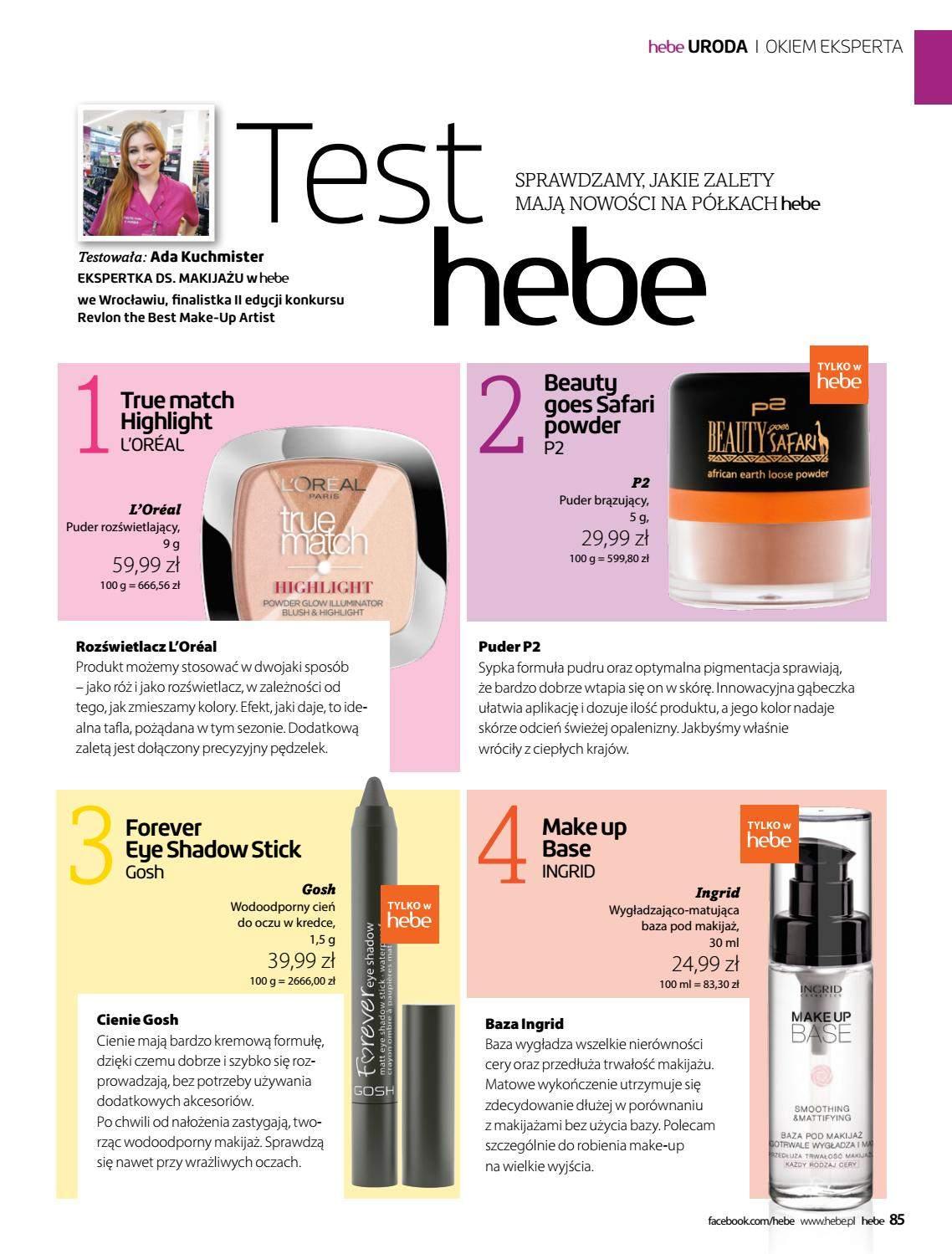 Gazetka promocyjna Hebe str. 85