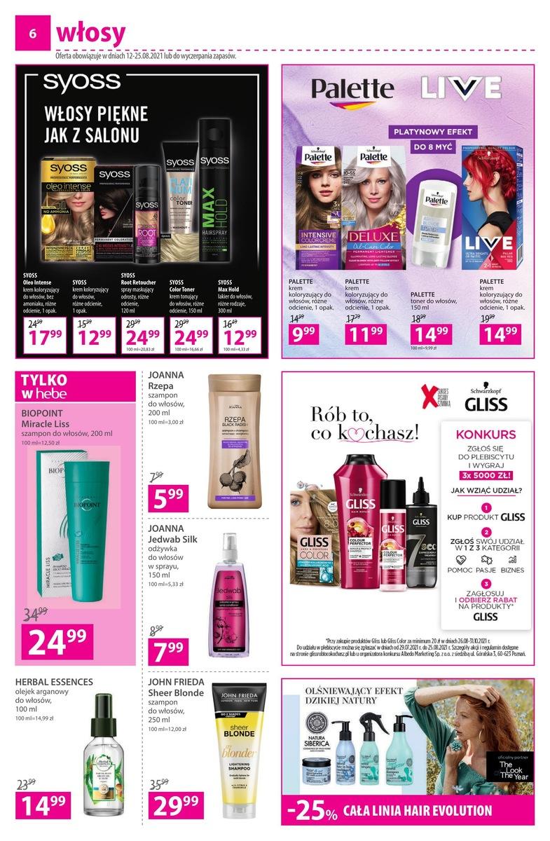 Gazetka promocyjna Hebe str. 6