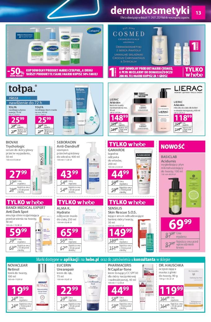 Gazetka promocyjna Hebe str. 13