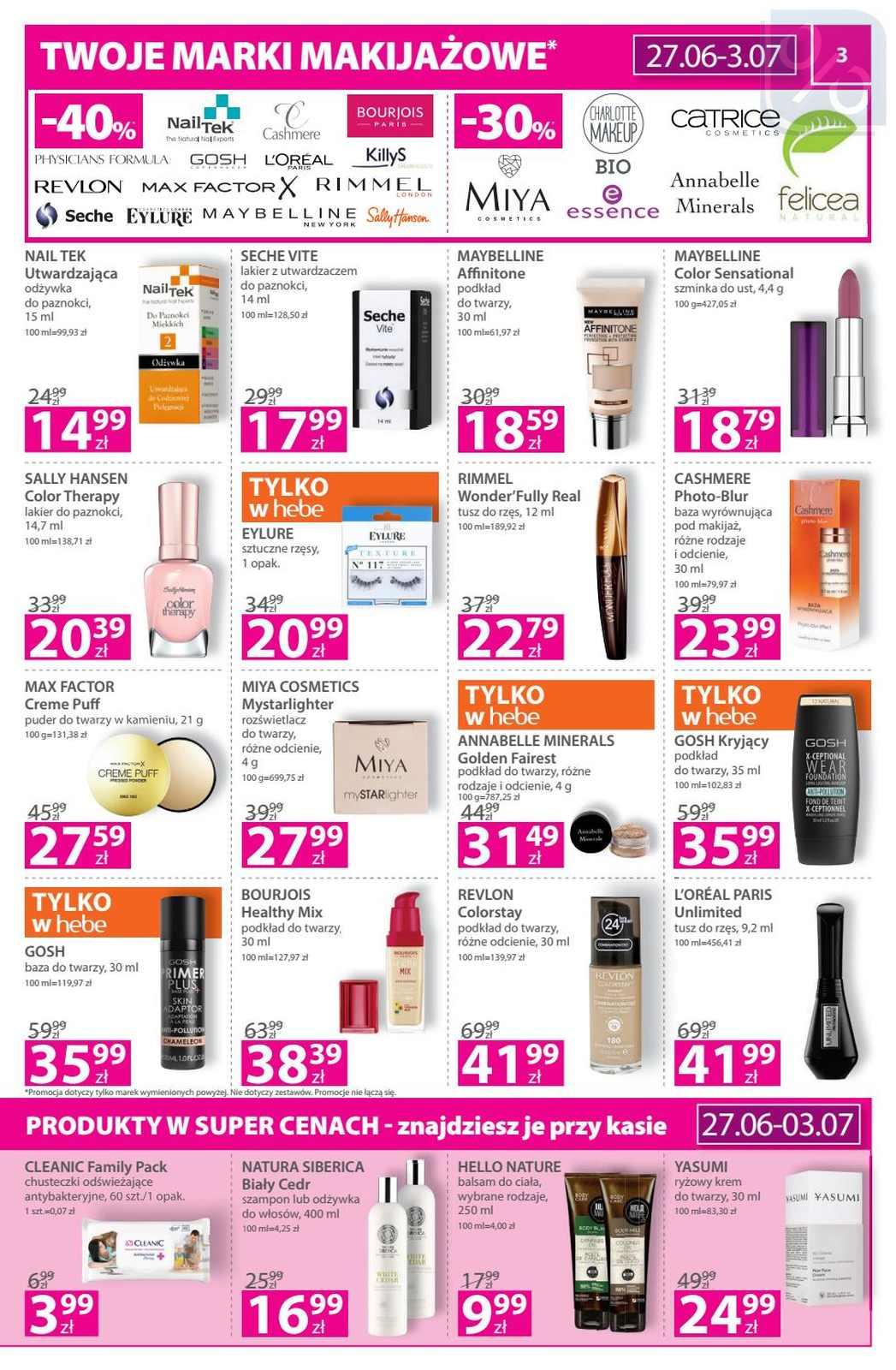 Gazetka promocyjna Hebe str. 3