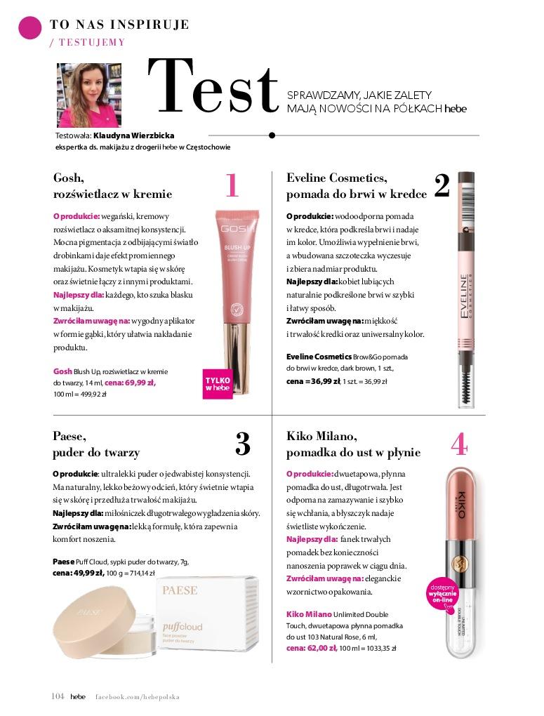 Gazetka promocyjna Hebe str. 104