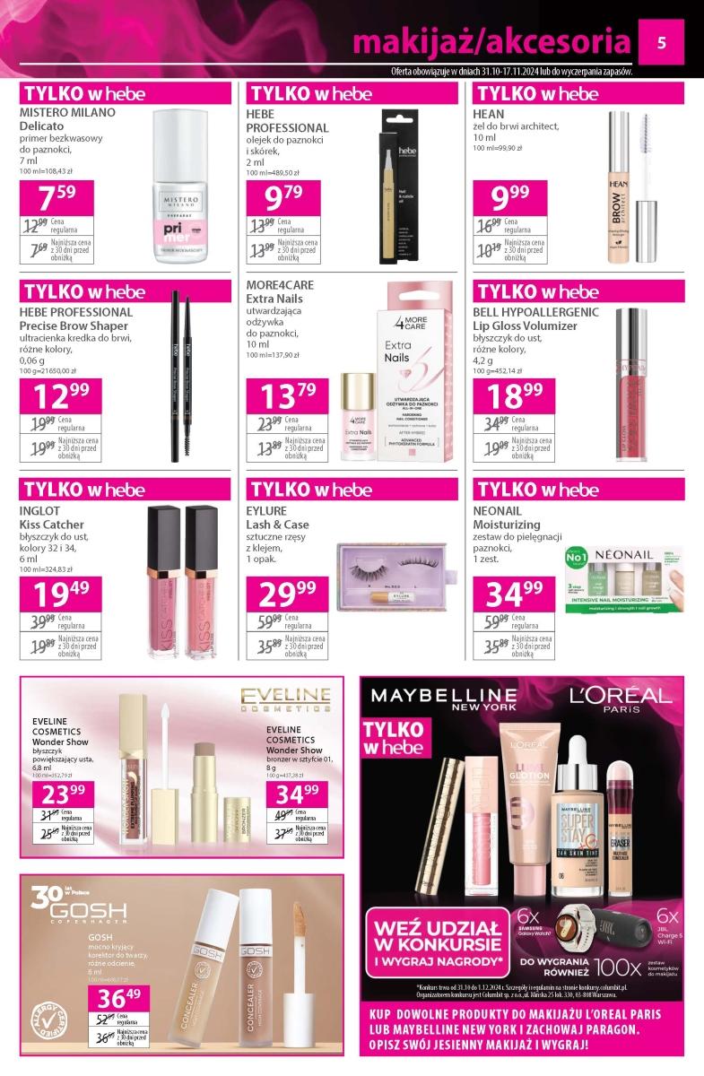 Gazetka promocyjna Hebe str. 5