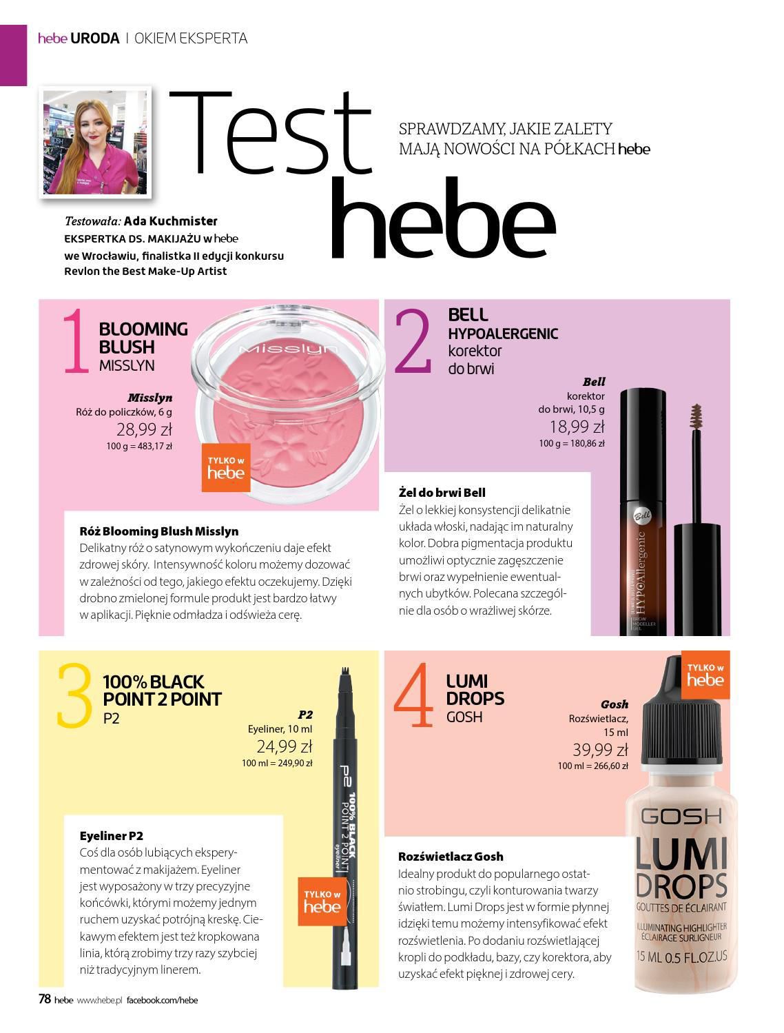 Gazetka promocyjna Hebe str. 78