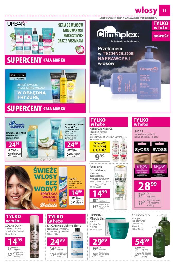 Gazetka promocyjna Hebe str. 11