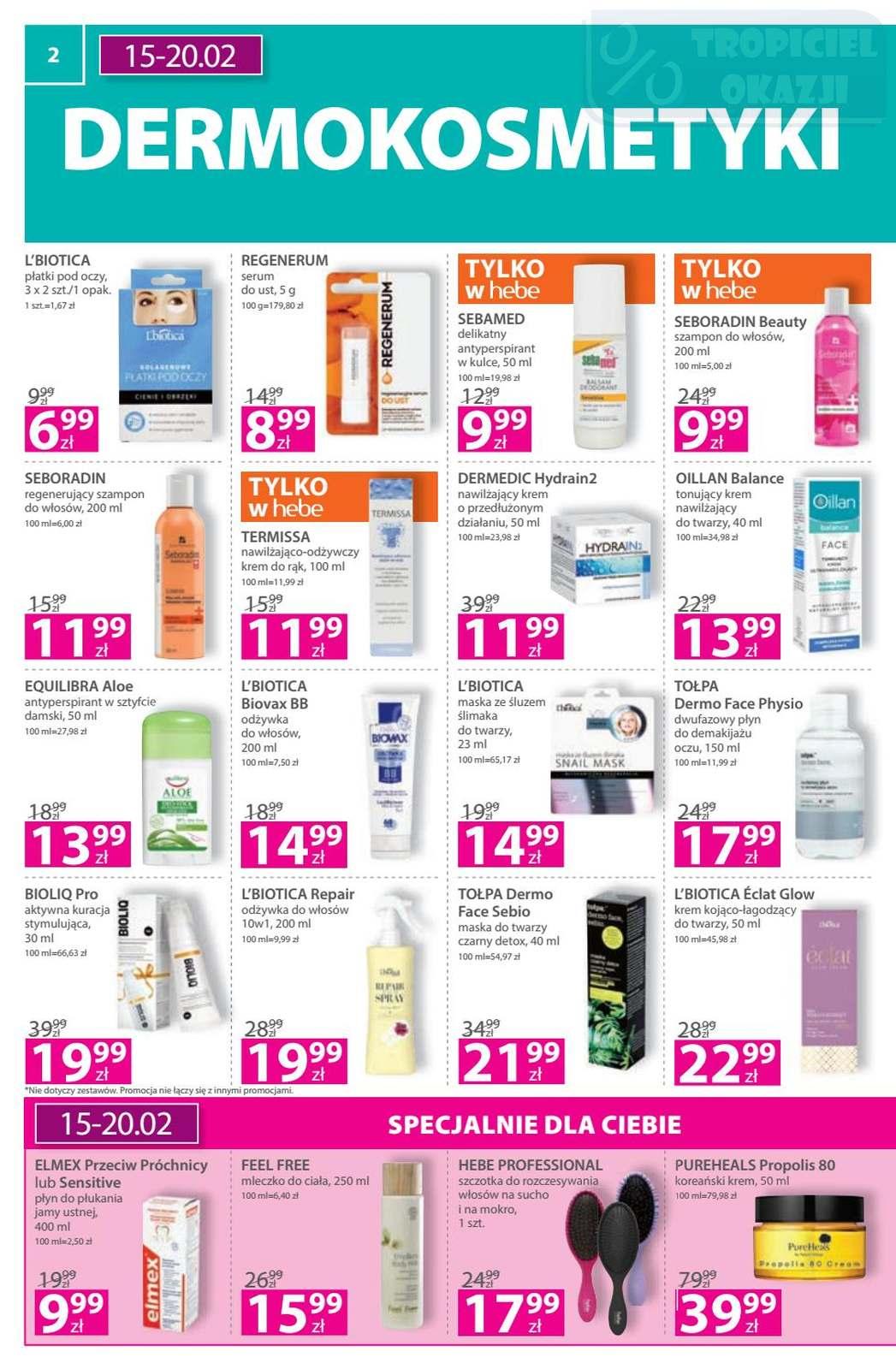 Gazetka promocyjna Hebe str. 2