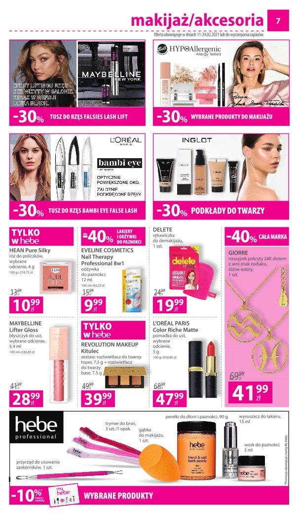 Gazetka promocyjna Hebe str. 7