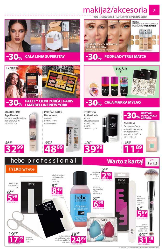 Gazetka promocyjna Hebe str. 7