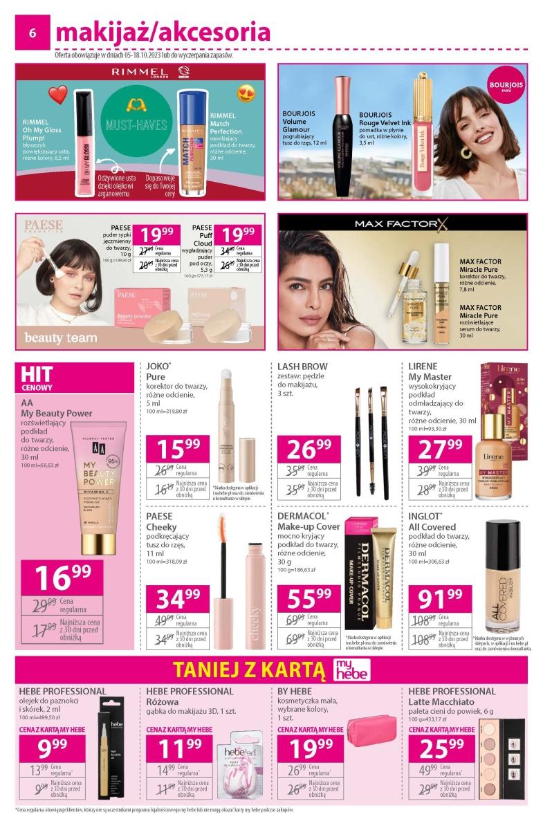 Gazetka promocyjna Hebe str. 6