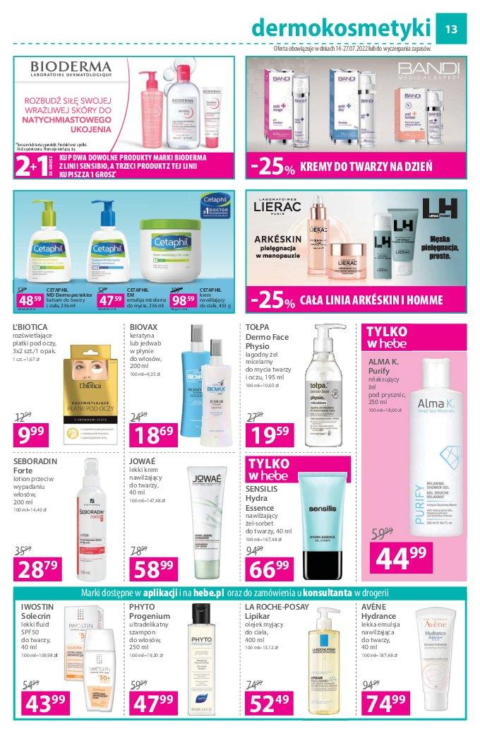 Gazetka promocyjna Hebe str. 13